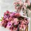 Caja Carton Blanca Floral